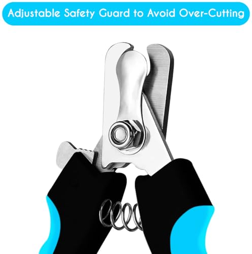 Pet Nail Clippers Professional Nail Trimmer Suitable for Puppy (Bright Blue / Medium to Small pets)