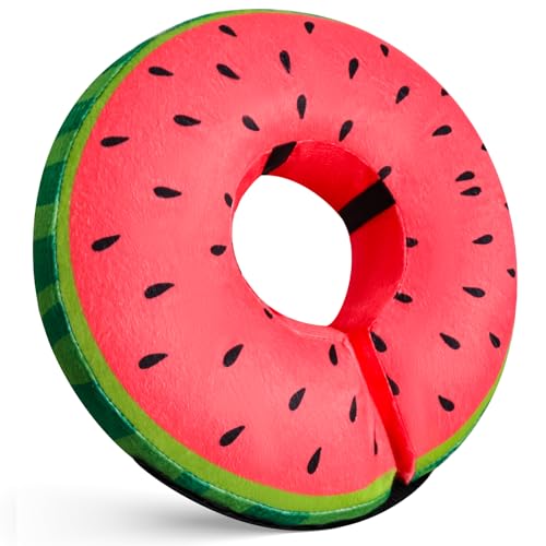 Inflatable Dog Cone Collar for After Surgery (Watermelon / Small (Neck: 6"-11"))
