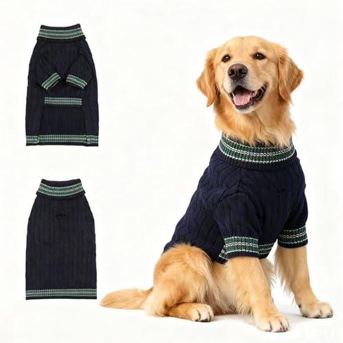 Small Medium Dog Sweater (Blue / XX-Large)