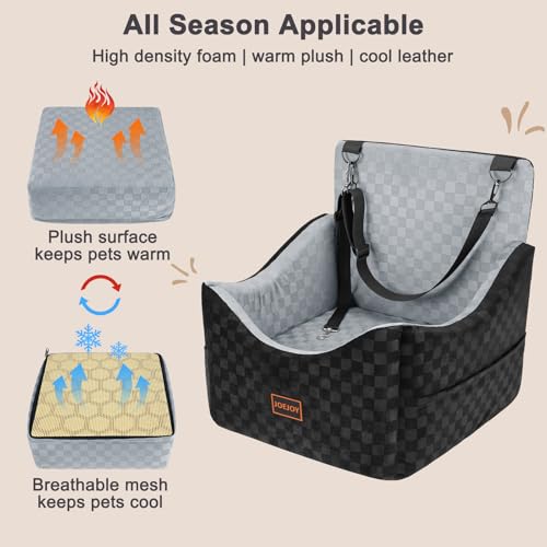 Elevated Dog Car Seat for Small (Medium / Grey)