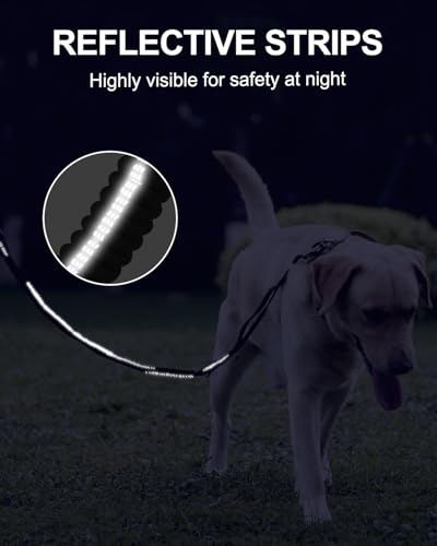 Tactical Bungee Dog Leash (Black)