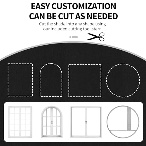 Blackout Window Cover (Black / 57"W x 79"L (Pack of 1))