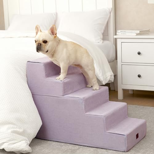 Dog Stairs for High Bed 22.5" H (Lilac / Standard 15.7" x 30" x 22.5")