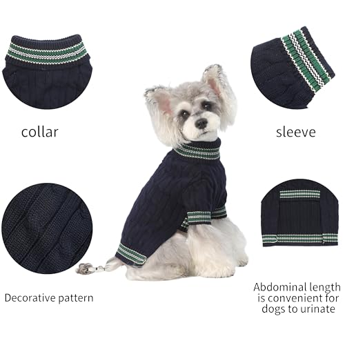 Small Medium Dog Sweater (Blue / Medium)