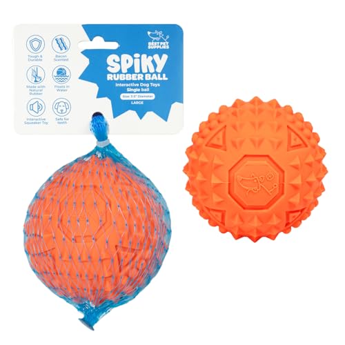 Squeaky Dog Toys with Soft Durable Fabric for Small (Orange / Large)