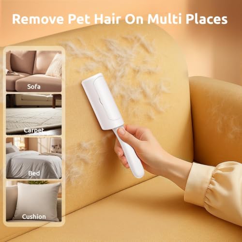 Mini Pet Hair Remover for Clothes (White-mini)