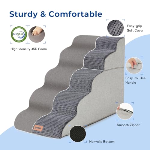 Dog Stairs Ramp for High Beds Up to 25"