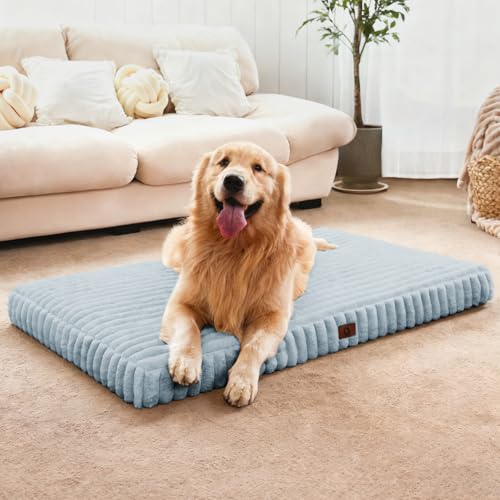 Dog Beds for Large Sized Dog (L(36"*27"*3") / Blue)