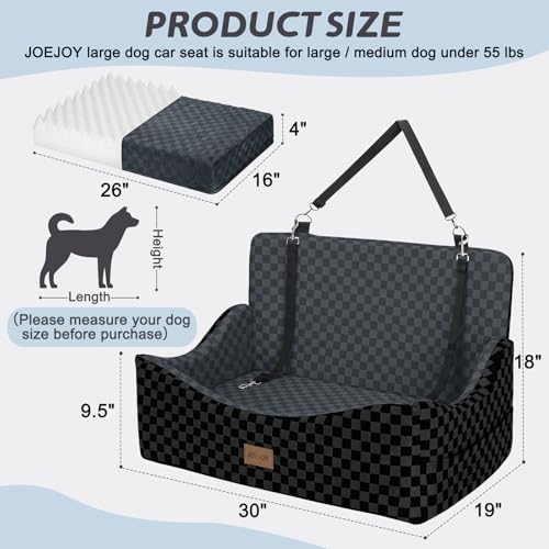 Dog Car Seat for Medium (Large / Dark Grey)