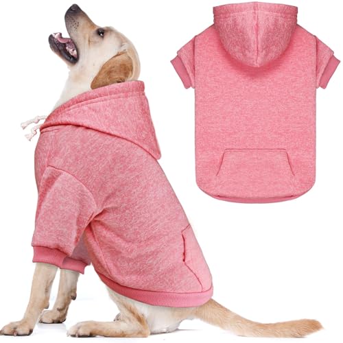 Dog Sweaters for Large Dogs (Large / Pink)