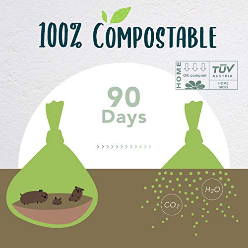 Dog Poop Bag Compostable Doggie Poop Bags Refills (9x13 Inch (Pack of 120))