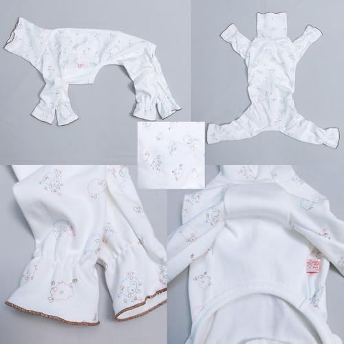 D Doggy Star Italian Greyhound Pajama Onesie Indoor Clothes Whippet for Dog Coat (L / Pajama Onesie)