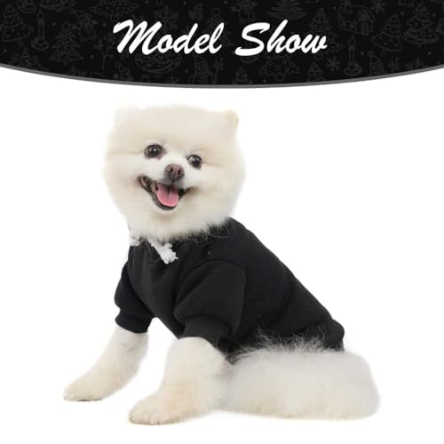 Dog Hoodie for Small Medium Large Dogs (Black / Medium)