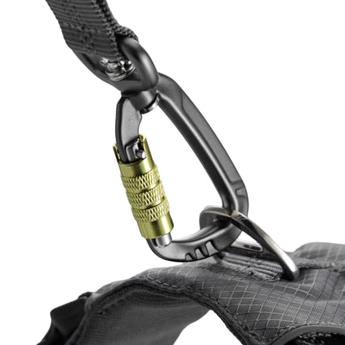 Hands Free Waist Leash for Dog Walking (Carabiner/Green)