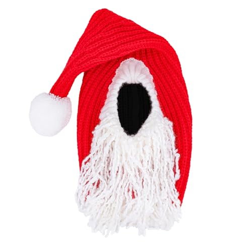 Christmas Santa Beard and Hat Costume (Santa w/Beard / Medium)