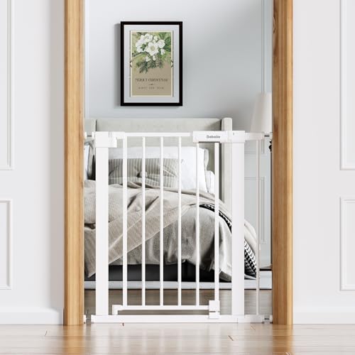 26 31 in Baby Gate for Stairs (White / 26-31"W, 30"H)