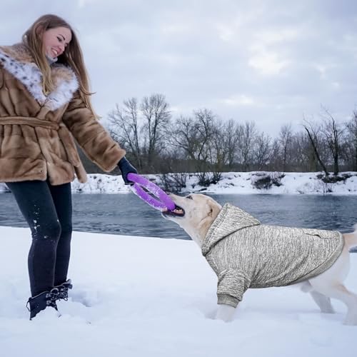 Fleece Dog Sweater & Hoodie (XX-Large / Grey)