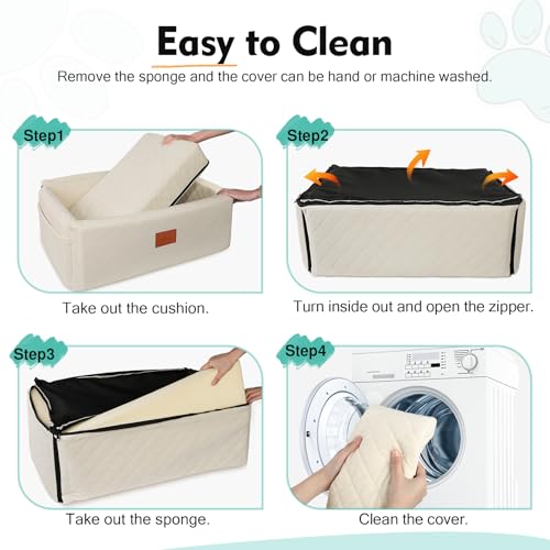 Dog Car Seat for Large Medium Sized Dogs (White)