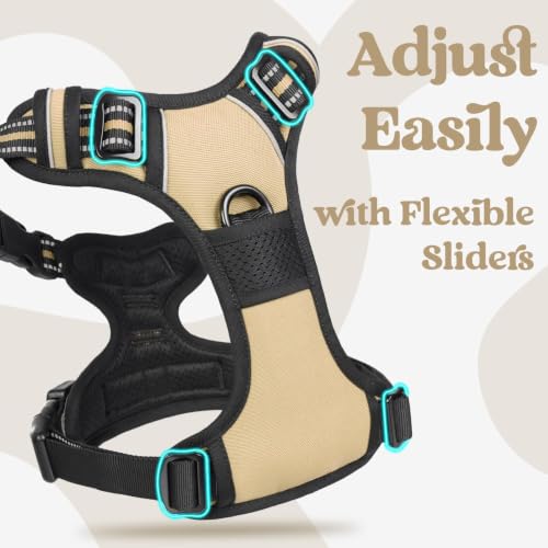 Dog Harness Medium Sized (Medium / Beige)