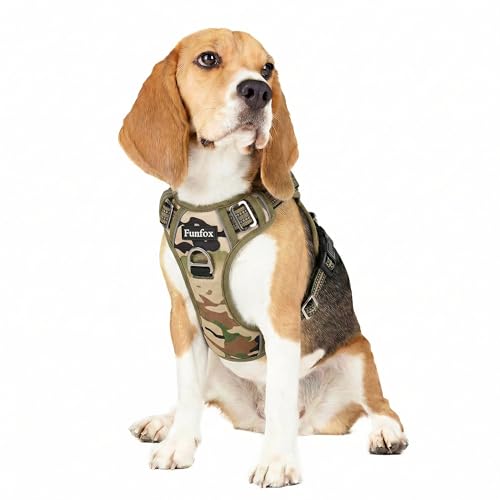 Dog Harness No Pull (Camo Green / Medium)