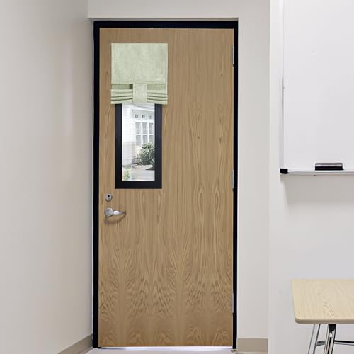 Classroom Door Window Cover (Light Sage / 8"W x 36"L (Pack of 1))