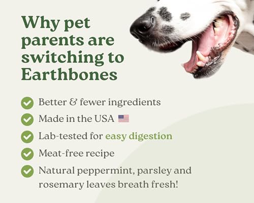 Earthbones Dental Chews for Dogs 3 (Tiny Dogs / 30 Count (Pack of 1))