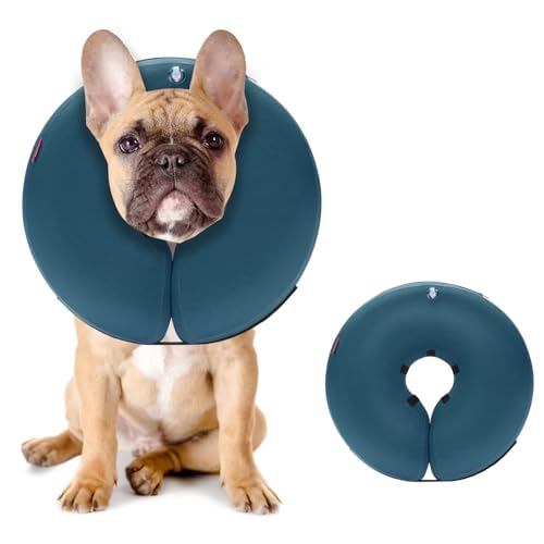 Inflatable Dog Cone (Blue / M+(14"-18"))