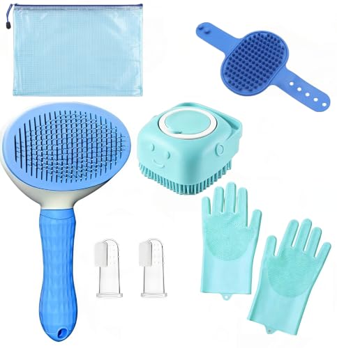 7Pcs Dog Grooming Kit (blue)
