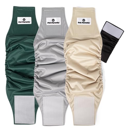 Washable Belly Bands for Male Dogs (Small (13-16") / Spruce)