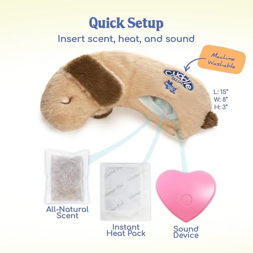 CuddleBun Heartbeat Puppy Toy Sleep Aid (Beige)
