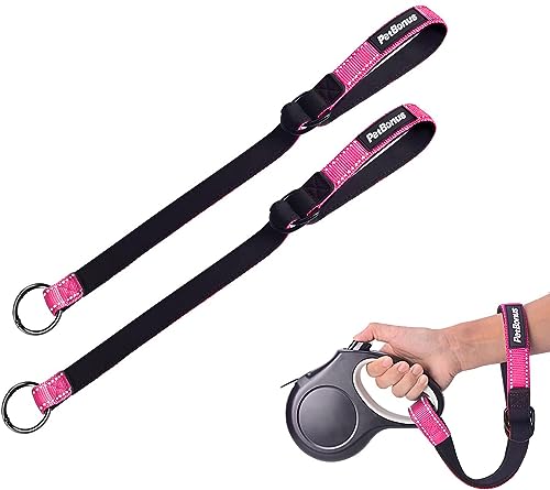 2 Packs Short Dog Leash (Pink / Short - 2 Packs)