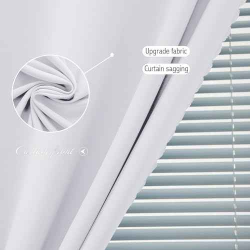 self Adhesive Curtains Portable Blackout Curtain Simple and Easy to Install Bedroom Window Thermal Lnsulated Kitchen Room Darkening Black Small Drapes (35"W x 79"L (Pack of 2) / White)