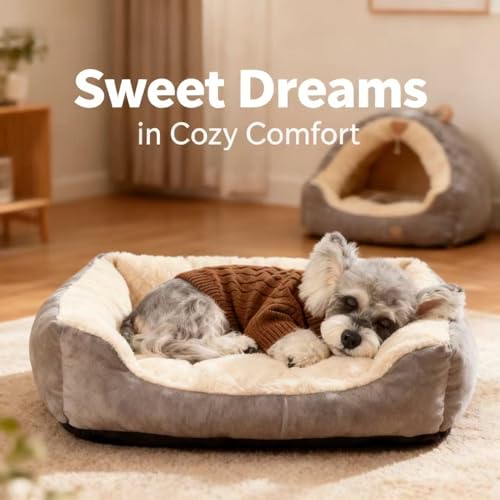 Small Medium Dog Sweater (Brown / Medium)