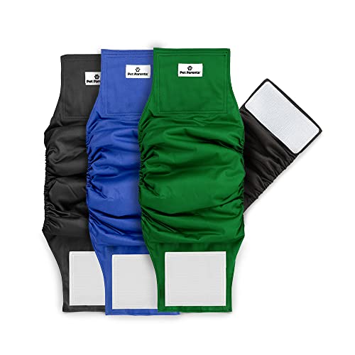 Washable Belly Bands for Dogs (X-Small (11-13") / Gentlemen)