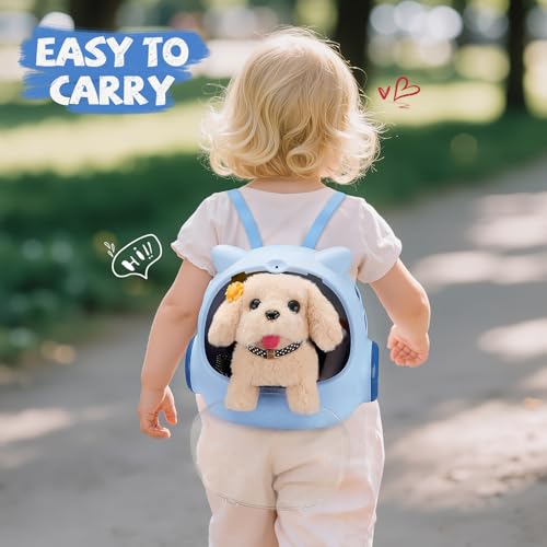 16 Pcs Robot Dog Toys for Boys (BLUE)