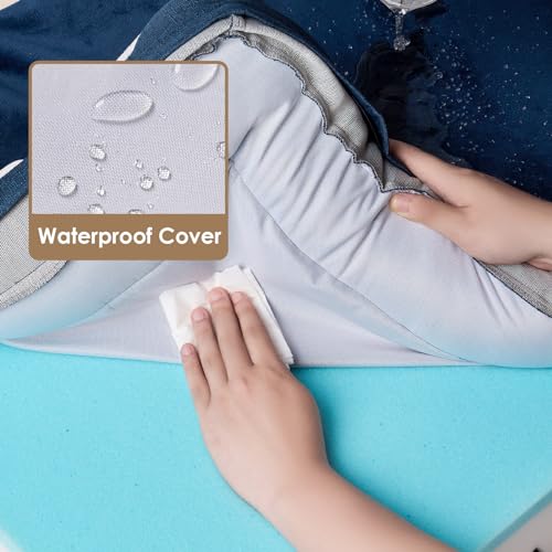 Orthopedic Extra Large Dog Bed (Navy / 44.0"l X 32.0"w X 6.5"th)
