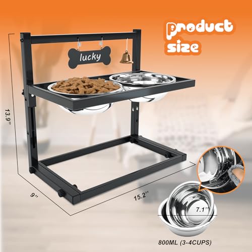 Elevated Dog Bowls for Medium Dogs and Cats (small and medium dogs)