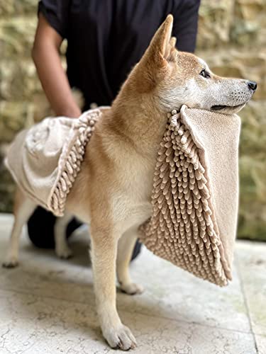 Quick Dry Towel for Dogs (Beige)