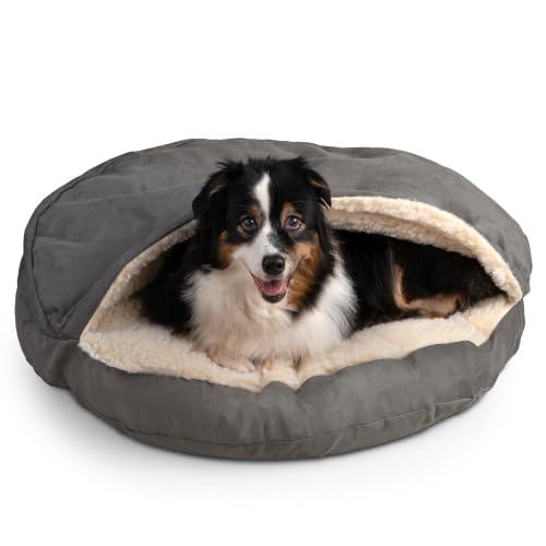 Cozy Cave Dog Bed (35.0"L x 35.0"W x 8.0"Th / Anthracite)