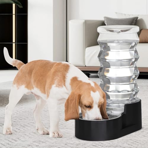 8L Dog Water Bowl Dispenser (8L / Dark Black)