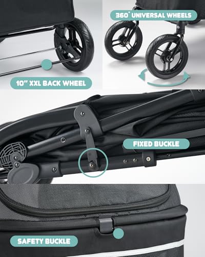 Pet Stroller for Large Dogs up to 110lbs