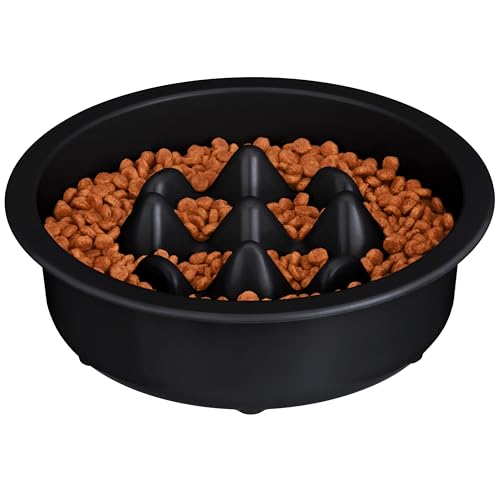 The Niner Slow Feed Bowl (Black / 2 Cup)