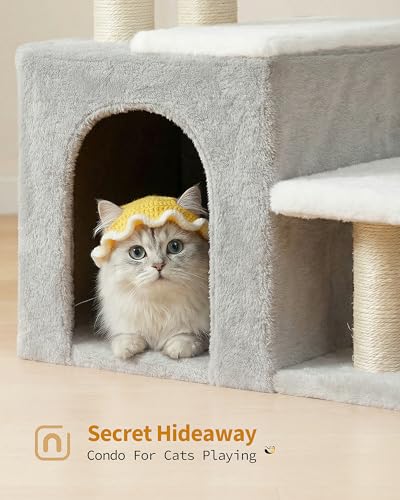 3-in-1 Cat Stairs for High Bed Couch, Multifunctional (M-Beige)