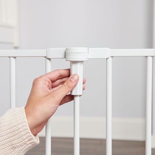 Safety 28" 76" Super Wide Configurable Baby Gate (28-76"W x 30"H / White)