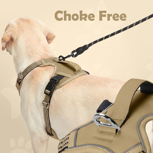 Dog Harness No Pull (Brown / Medium)