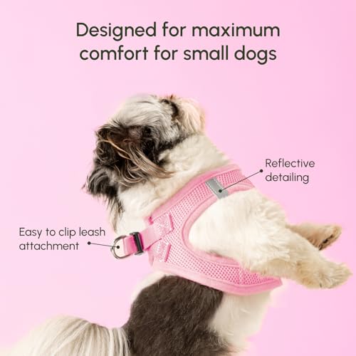 Step in Dog Harness for Small Dogs (X-Small / Baby Pink)