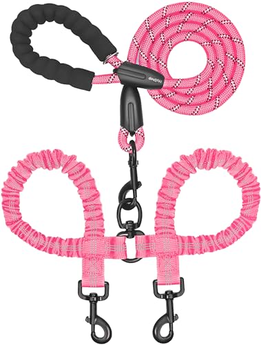 Double Dog Leash (Pink / Large)