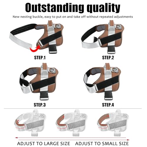 Dog Harness No (Medium (Pack of 1) / Brown)
