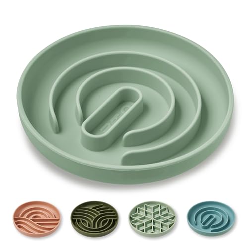 Slow Feeder Dog Bowl (Sage Green)