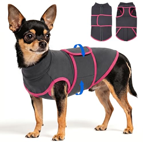 Adjustable Calming Vest Shirt for Dogs from Loud Noises (Grey / X-Small(Chest Girth:18.1"))